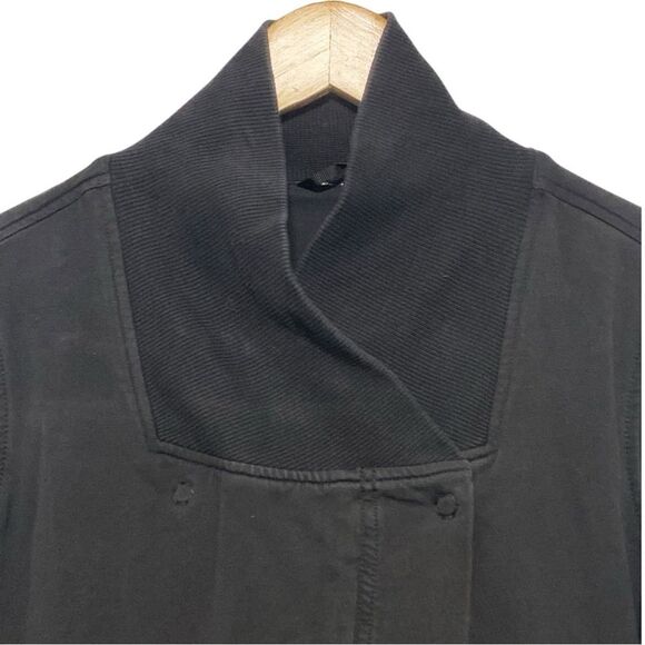 Lululemon Belle Black Wrap Sweatshirt Cardigan Sz 4 - Picture 12 of 16